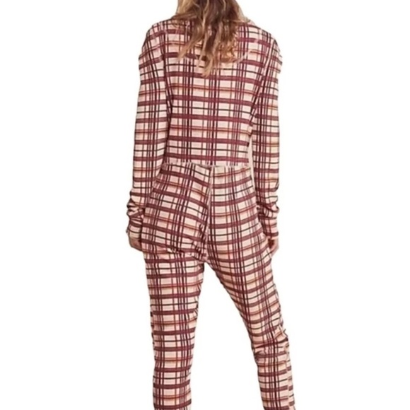 FREE PEOPLE Intimately Home Alone Long
John Pajamas Onesie - Picture 4 of 5